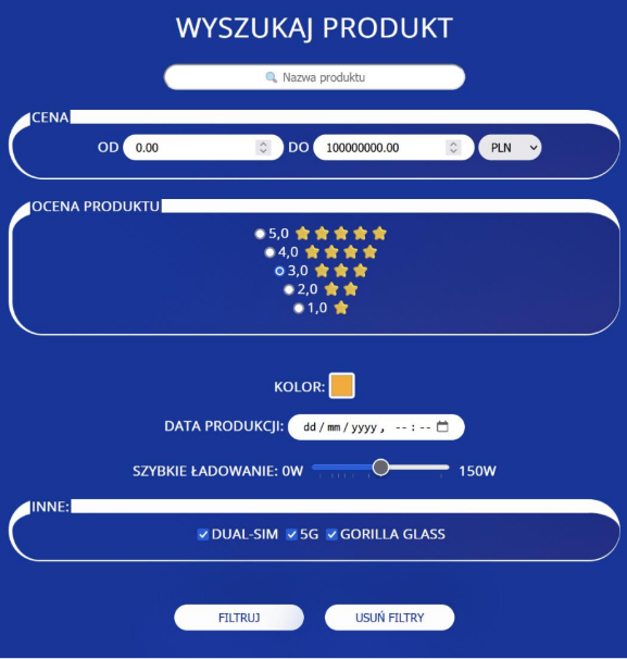 wygląd strony bardziej skomplikowanej