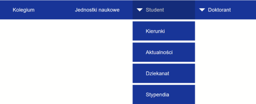 Rozwijane menu