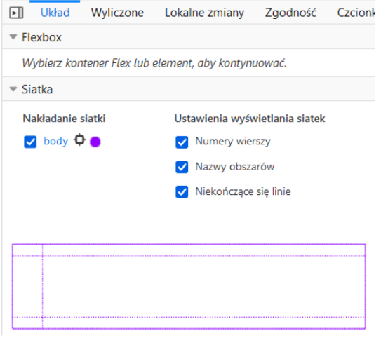 wygląd w przeglądarce